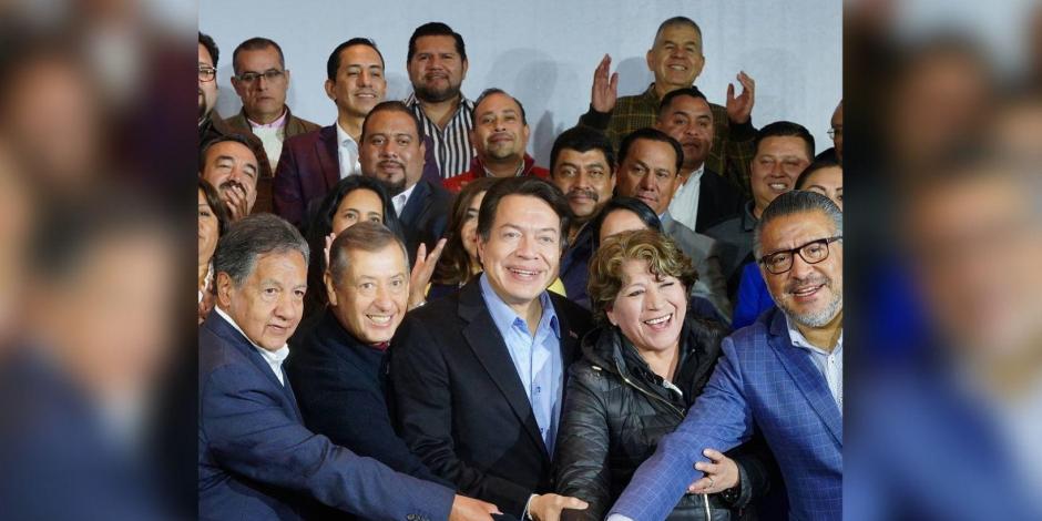 Alcaldes, legisladores y hasta funcionarios federales se comprometen a impulsar la campaña de Delfina Gómez para que sea la próxima gobernadora del Estado de México