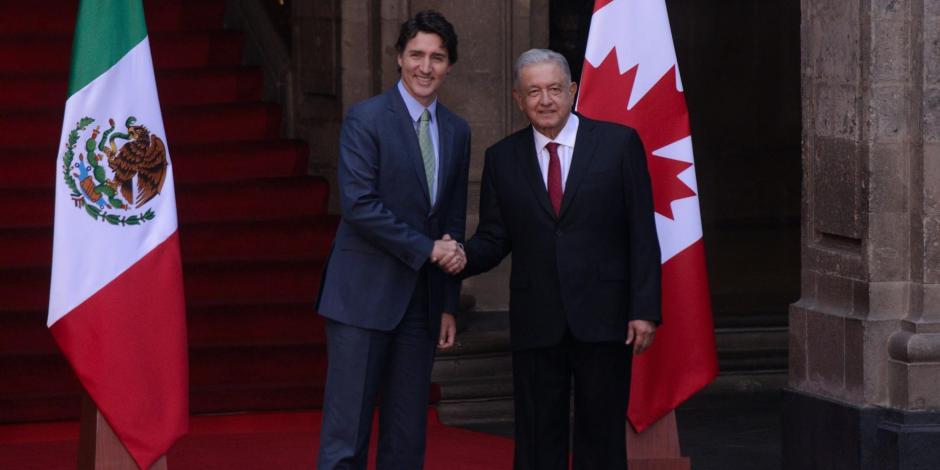 Justin Trudeau, Primer Ministro de Canadá, y Andrés Manuel López Obrador, Presidente de México.