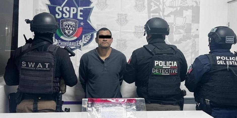 El detenido, en imagen difundida por la Secretaría de Seguridad Pública del Estado de  Chihuahua, ayer.