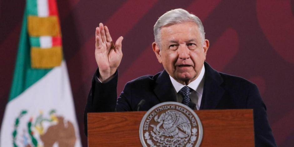 Presidente López Obrador, en conferencia matutina.