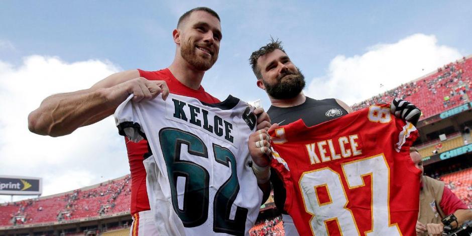 Jason y Travis Kelce son los primeros hermanos rivales en la historia de un Super Bowl de la NFL