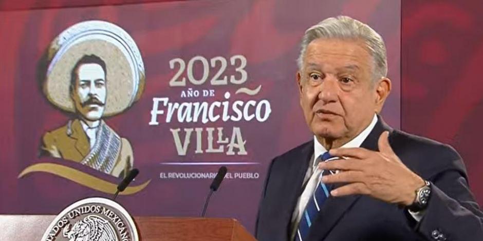 Andrés Manuel López Obrador en Palacio Nacional.