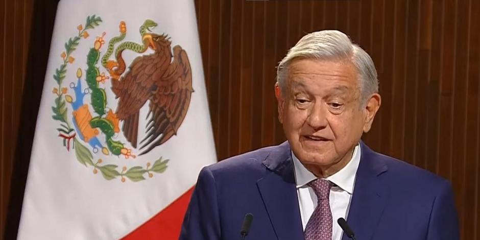 El Presidente López Obrador ofrece conferencia este 3 de mayo del 2023, desde Palacio Nacional, en la Ciudad de México.