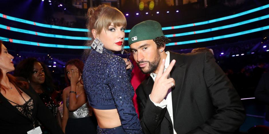 Bad Bunny y Taylor Swift juntos en los premios Grammy 2023
