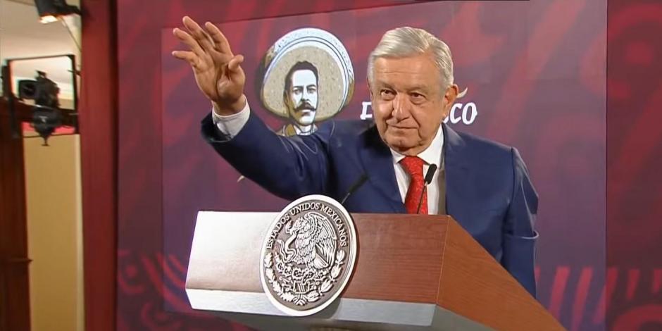 Andrés Manuel López Obrador, Presidente de México, durante su conferencia matutina de este miércoles.
