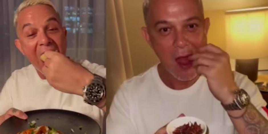 Alejandro Sanz come tacos al pastor y chapulines en México y desata furor: "espectaculares"