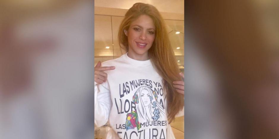 ¡Shakira factura! Lanza su sudadera inspirada en su canción contra Piqué