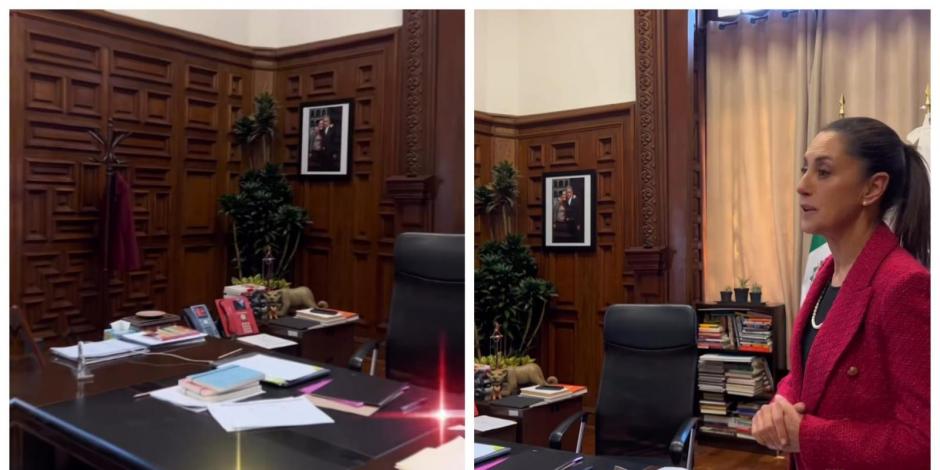 La Jefa de Gobierno dio un tour por su oficina a través de redes sociales.