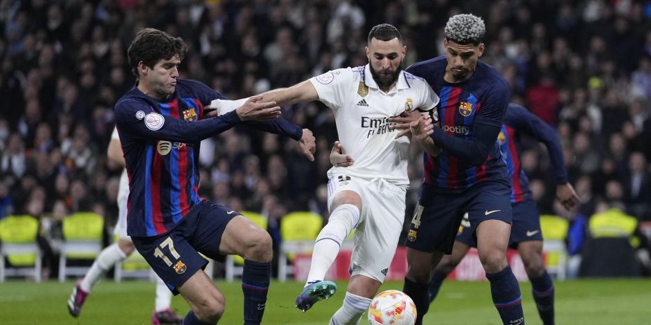 La ida de semifinales de Copa del Rey entre Real Madrid y Barcelona se celebró en la cancha del Santiago Bernabéu.