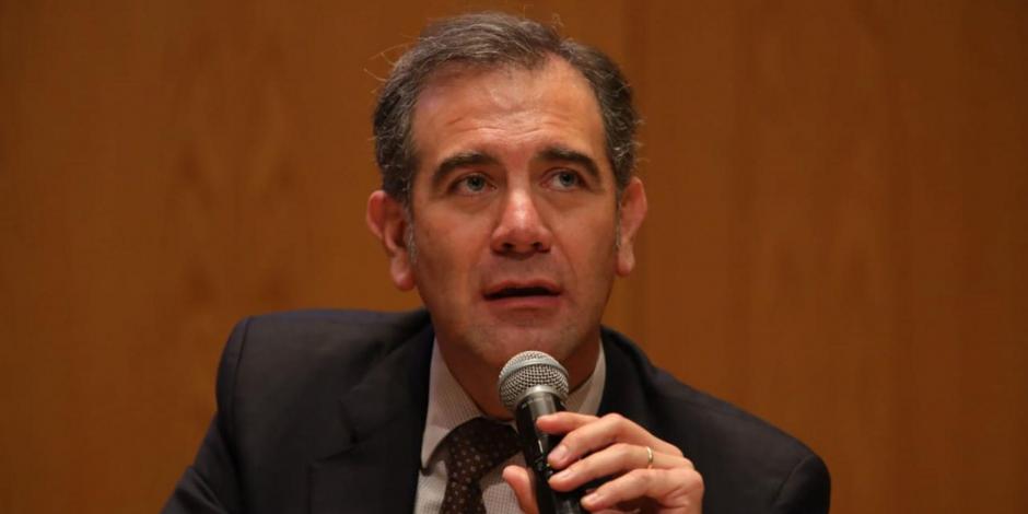 Lorenzo Córdova, consejero presidente del Instituto Nacional Electoral (INE).
