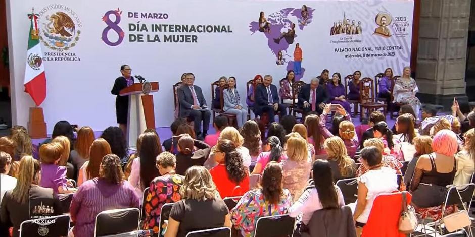 Día Internacional de la Mujer. AMLO empuja la participación de la mujer: Rosa Icela Rodríguez