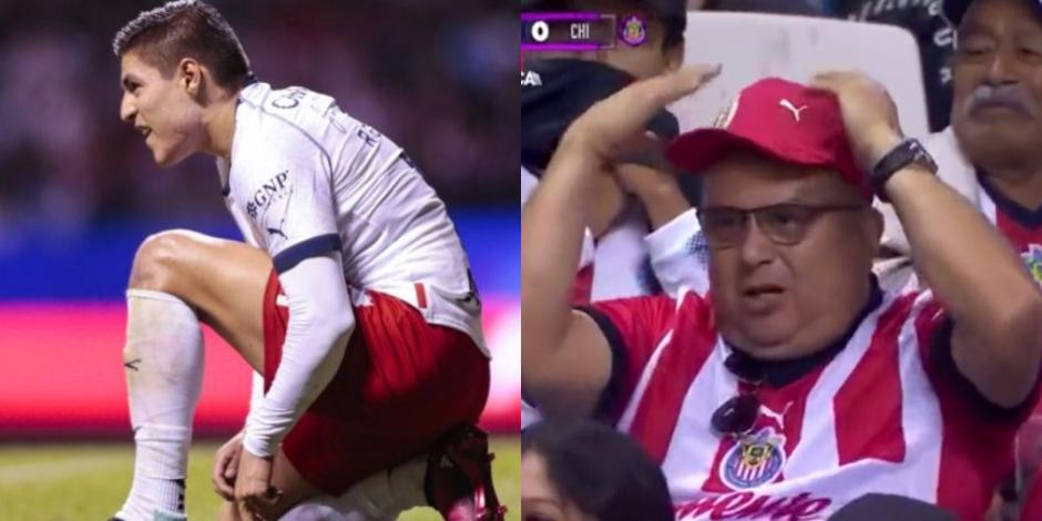 Un aficionado de Chivas insultó a Ronaldo Cisneros por fallar una clara oportunidad de gol en el juego de la Fecha 11 de la Liga MX contra Puebla.