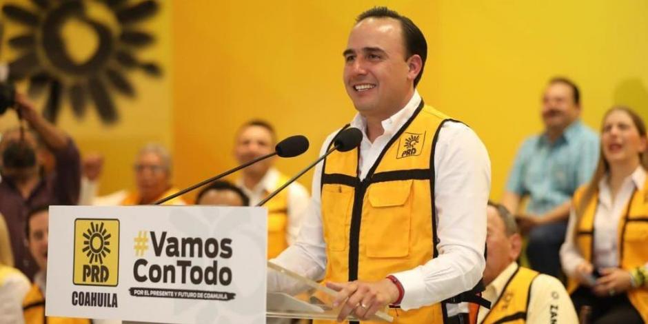 Manolo Jiménez Salinas, candidato del PRD a la gubernatura de Coahuila.