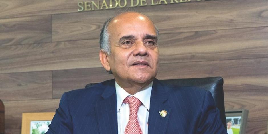 El líder del grupo parlamentario del PRI en la Cámara alta, Manuel Añorve