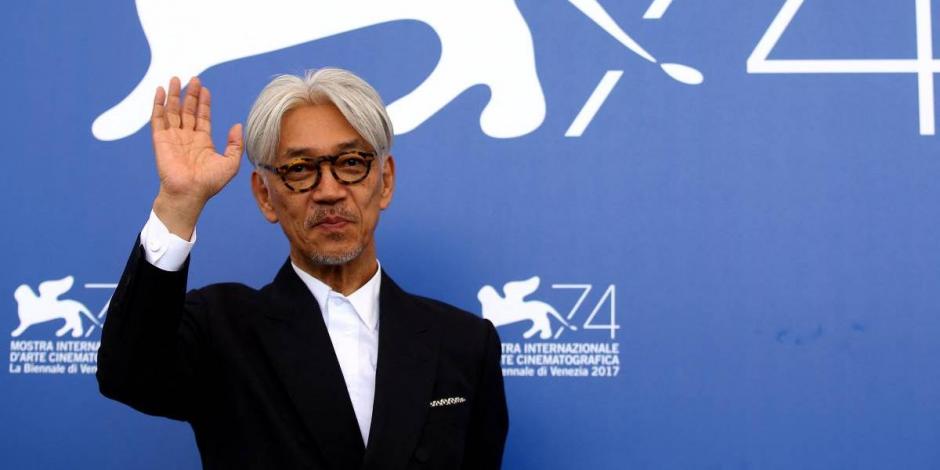 Ryūichi Sakamoto durante la presentación de su documental biográfico 'Coda' en el Festival de Venecia.