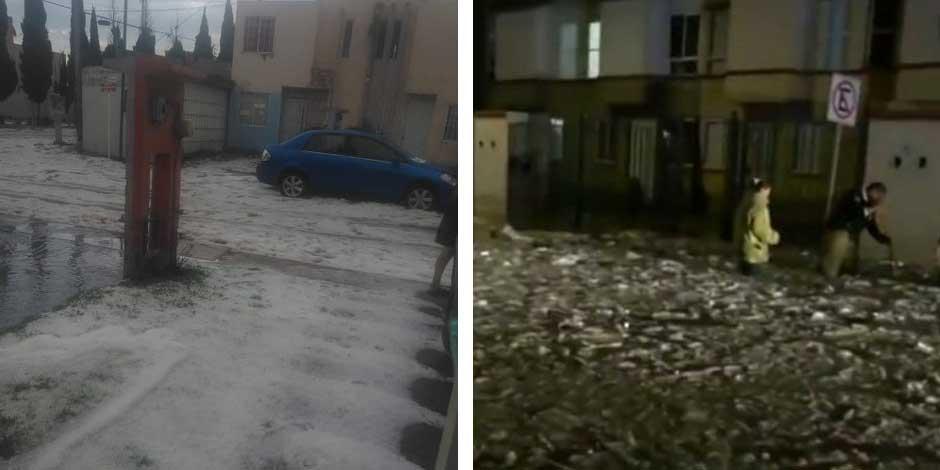 Lluvias afectan al Edomex; zonas de Tecamac, inundadas (FOTOS Y VIDEOS)