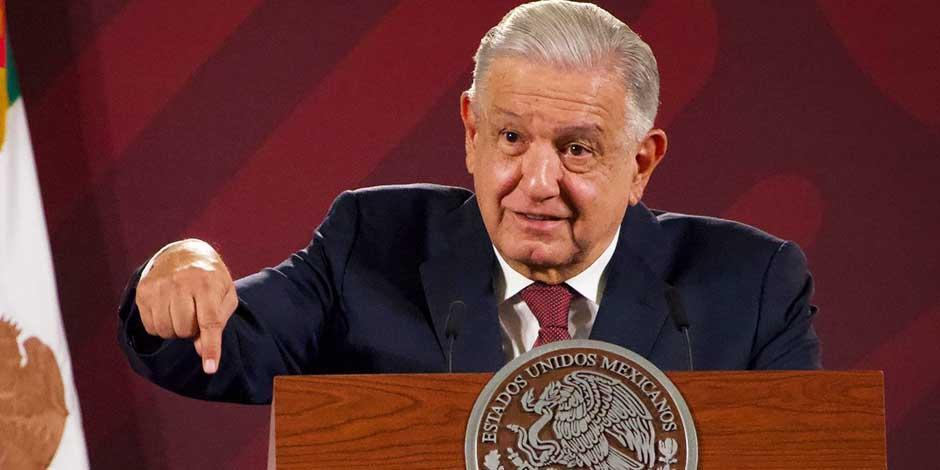 El Presidente López Obrador ofrece conferencia este 13 de julio del 2023, desde Palacio Nacional, en la Ciudad de México.