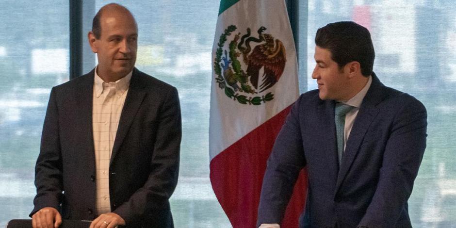 Samuel García, gobernador de Nuevo León, se reunió con directivos de la FIFA para revisar detalles de cara al Mundial 2026.
