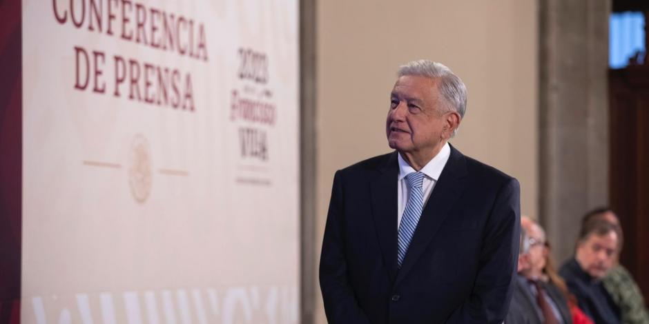 El Presidente López Obrador ofreció conferencia este 1 de mayo del 2023, desde Palacio Nacional, en la Ciudad de México.