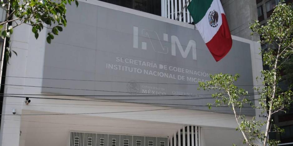 Oficinas del Instituto Nacional de Migración, en Ciudad de México.
