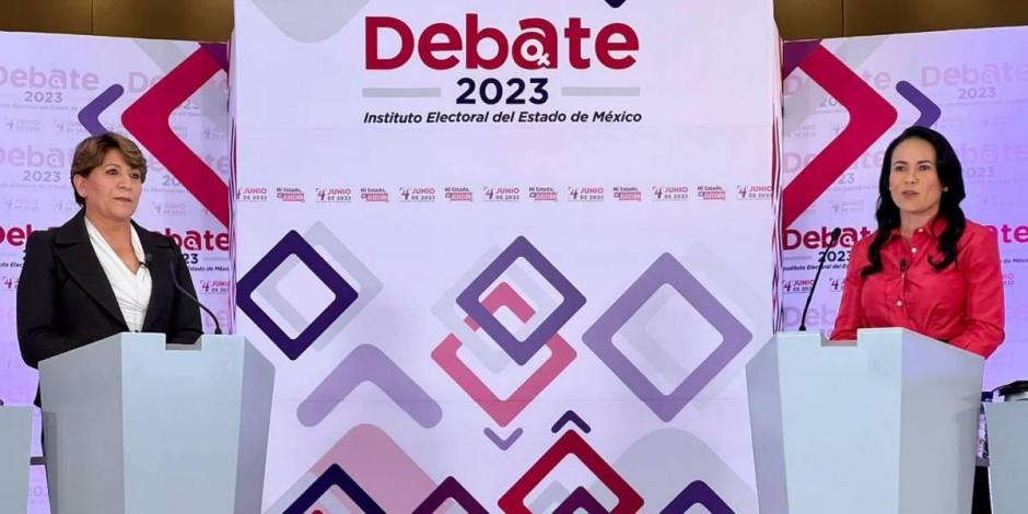 Así se vivió el primer debate entre Delfina Gómez y Alejandra Del Moral por el Edomex.