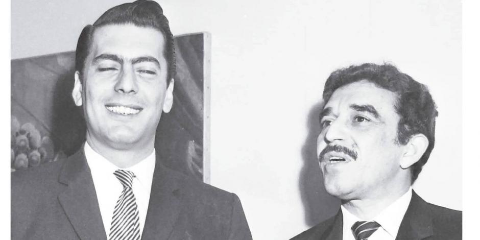 Vargas Llosa (izq.) y García Márquez, en una foto de la portada del libro.