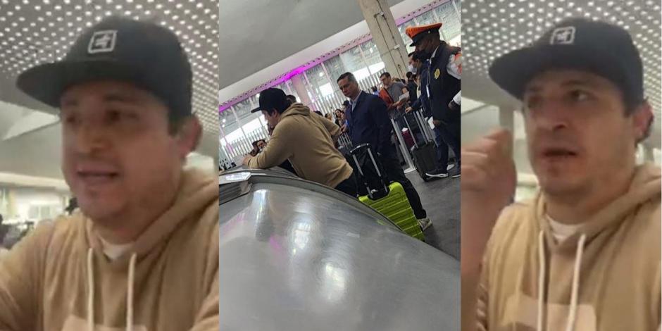 Ricardo O'Farril arma escándalo en el aeropuerto porque perdió su vuelo