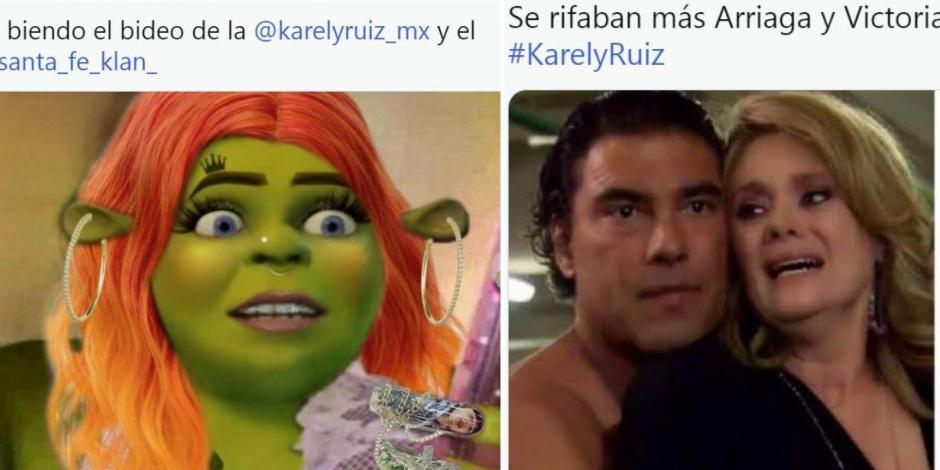 Memes del video íntimo de Karely Ruiz y Santa Fe Klan