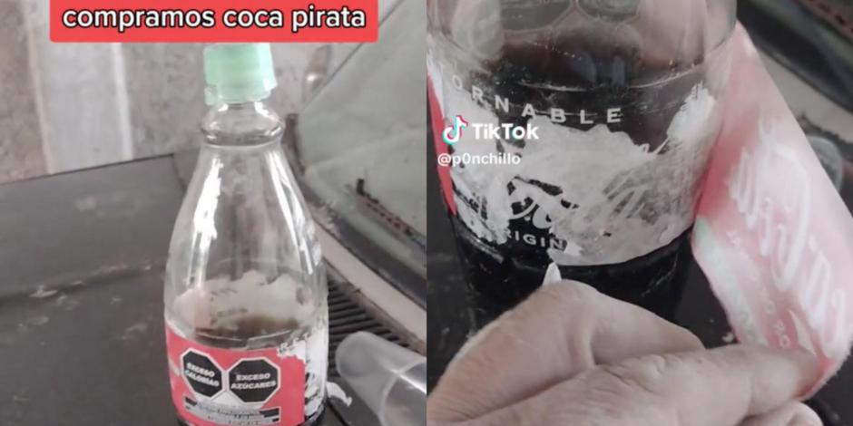 El usuario intentó demostrar que le había tocado una Coca-Cola 'pirata'