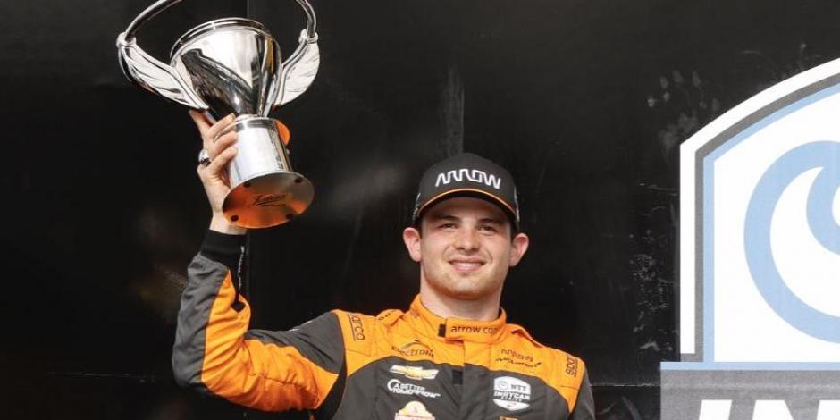 Pato O'Ward finalizó segundo en el Gran Premio de Indianápolis de la IndyCar Series 2023.