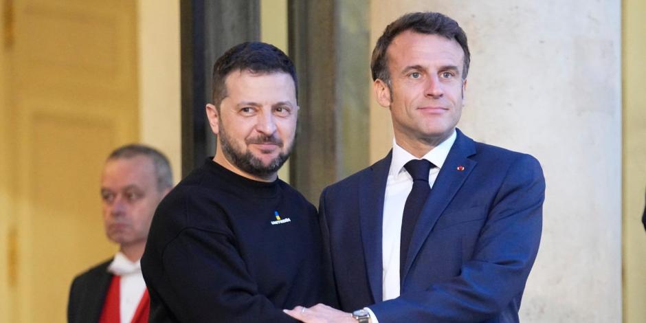 Zelenski y Macron conversaron durante tres horas en el Palacio del Elíseo de la capital francesa.