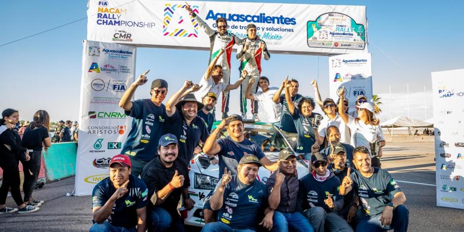 Alejandro Mauro se llevó la victoria en el Rally Aguascalientes.