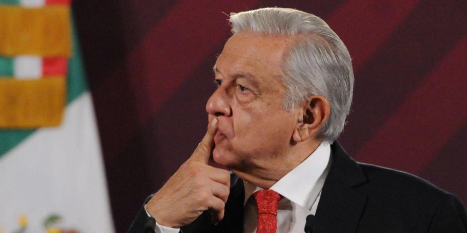 Andrés Manuel López Obrador, presidente de México, ofrece su conferencia de prensa este jueves 26 de octubre del 2023, desde CDMX.