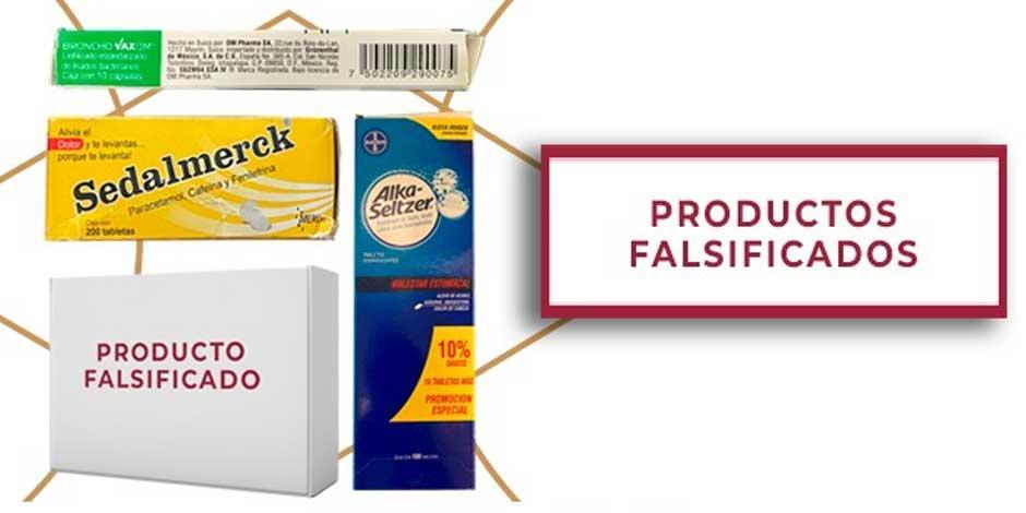 Cofepris emite alerta por falsificación de Pentrexyl, Broncho-Vaxom, Alka Seltzer y Sedalmerck