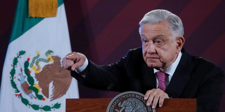 El Presidente López Obrador ofreció conferencia este 15 de junio del 2023, desde Palacio Nacional, en la Ciudad de México.