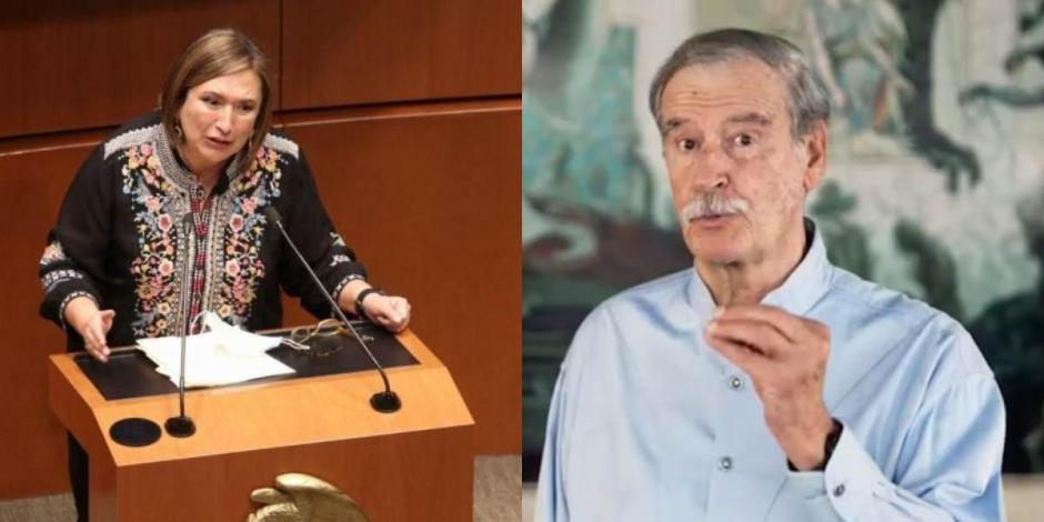 Vicente Fox Quesada anuncia apoyo a Xóchitl Gálvez para entrar a conferencia de AMLO.