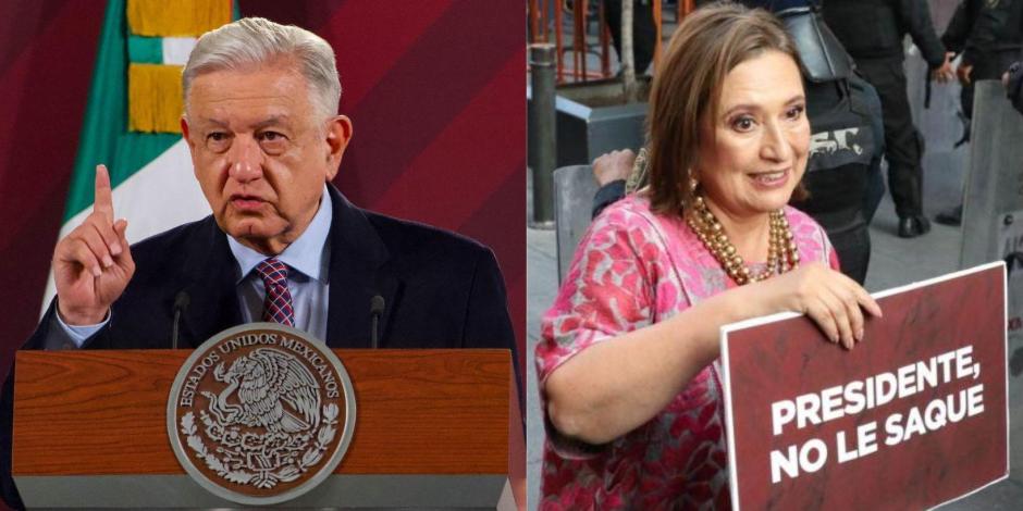 AMLO rechaza darle derecho de réplica a la senadora Xóchitl Gálvez, quien se presentó este lunes en Palacio Nacional para hablar con él; 'que vaya donde viven los fifís', dice.