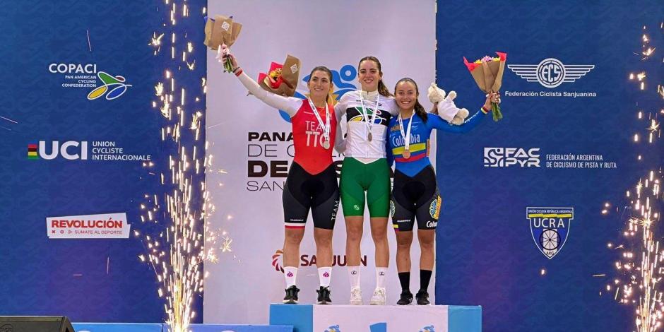 Victoria Velasco ganó el primer oro para México en la prueba Ómnium de un Campeonato Panamericano de Ciclismo de Pista.