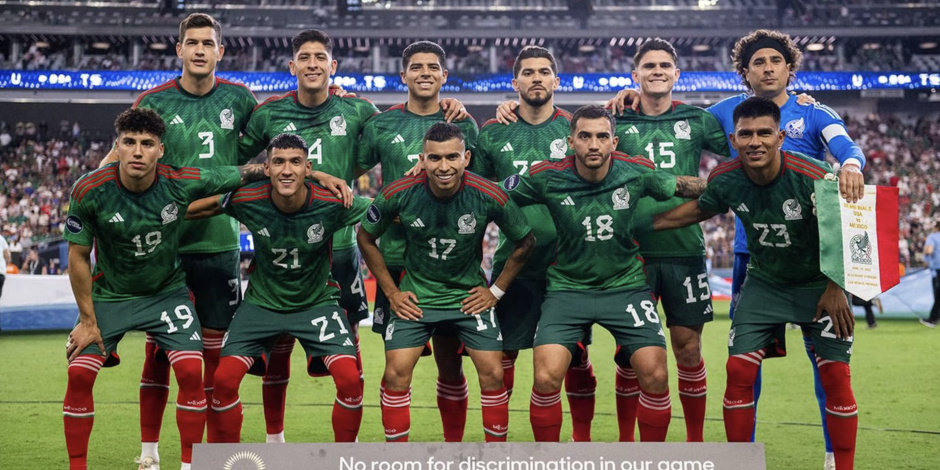 Futbolistas de la Selección Mexicana previo al duelo ante Estados Unidos en las semifinales de la Nations League.