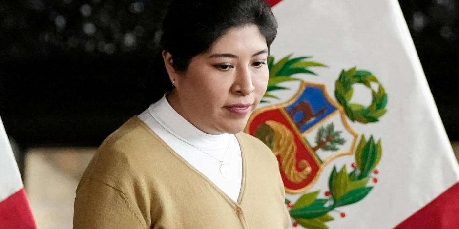 La entonces primera ministra de Perú, Betssy Chávez, asiste a una conferencia de prensa en Lima, Perú, el 1 de diciembre de 2022.