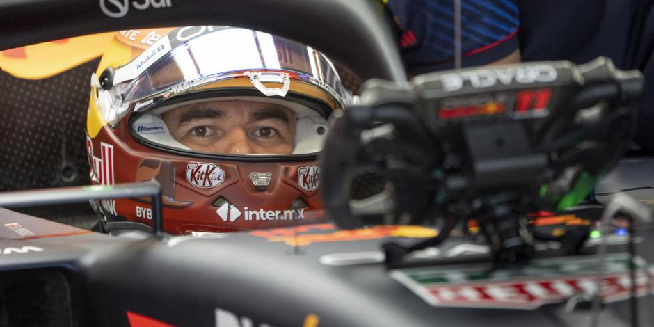 "Checo" Pérez, en su Red Bull, durante una de las prácticas del Gran Premio de Canadá de F1.