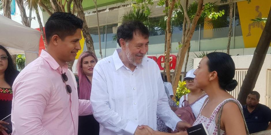 En Quintana Roo, Noroña afirma que aunque gane otro candidato respaldará al de la 4T