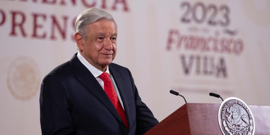 El Presidente López Obrador ofreció conferencia este 11 de julio del 2023, desde Palacio Nacional, en la Ciudad de México..