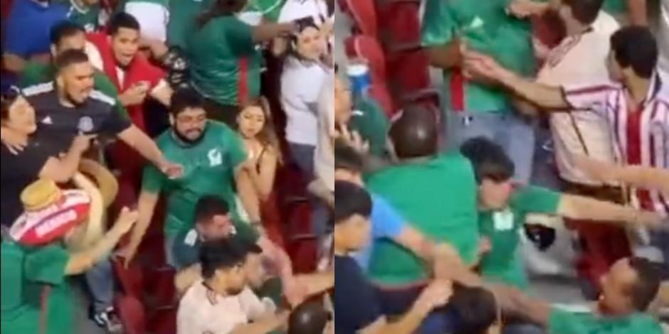 Un sujeto apuñaló a un aficionado en el partido entre México y Qatar de la Copa Oro 2023.