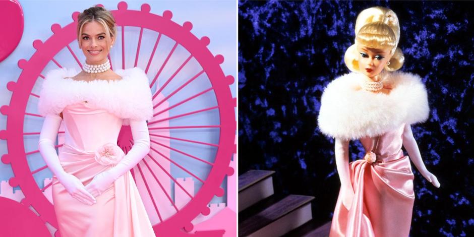 Margot Robbie emuló perfectamente cada look de Barbie.