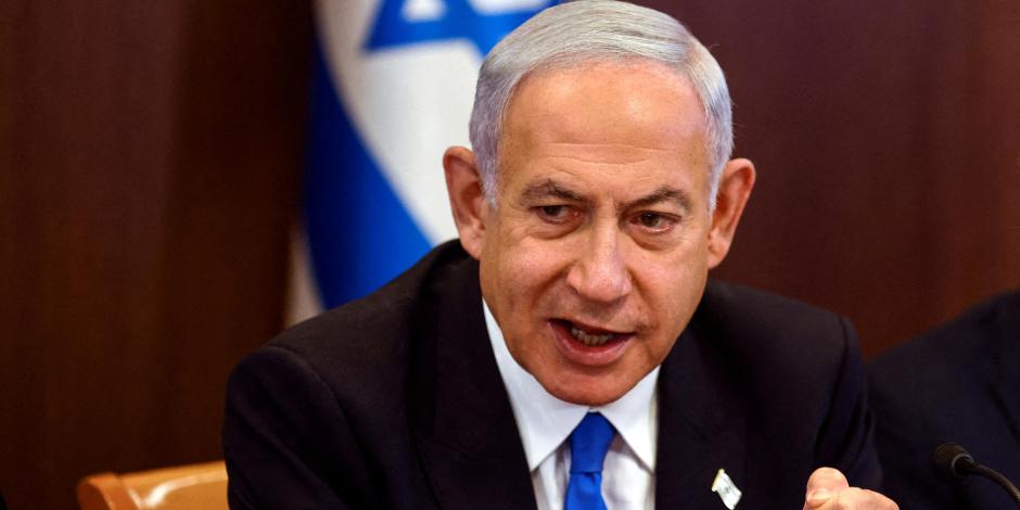 El primer ministro israelí, Benjamin Netanyahu, en la oficina del primer ministro en Jerusalén, el 23 de febrero de 2023