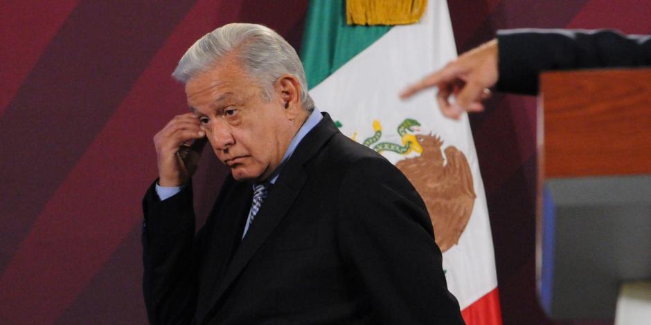 Andrés Manuel López Obrador, presidente de México, ofrece su conferencia de prensa este viernes 3 de noviembre del 2023, desde Palacio Nacional, en la CDMX.