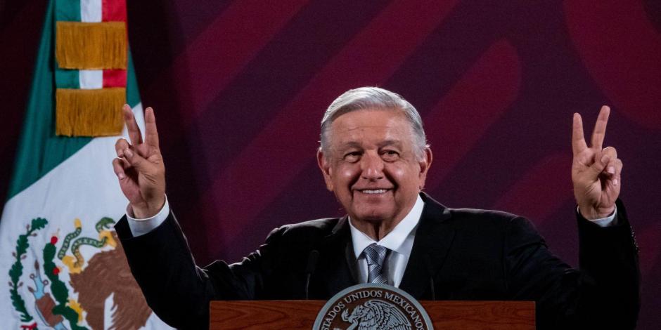 Andrés Manuel López Obrador, presidente de México, ofrece su conferencia de prensa este miércoles 29 de noviembre del 2023, desde Palacio Nacional en la CDMX.