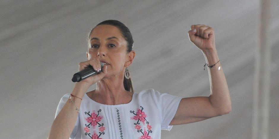 Claudia Sheinbaum, aspirante presidencial por Morena.