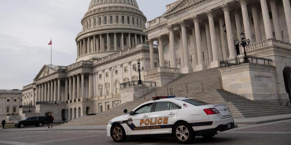 Llamada al 911 alerta por presunto tirador en el Capitolio de Estados Unidos; autoridades no encontraron a ninguna persona armada.